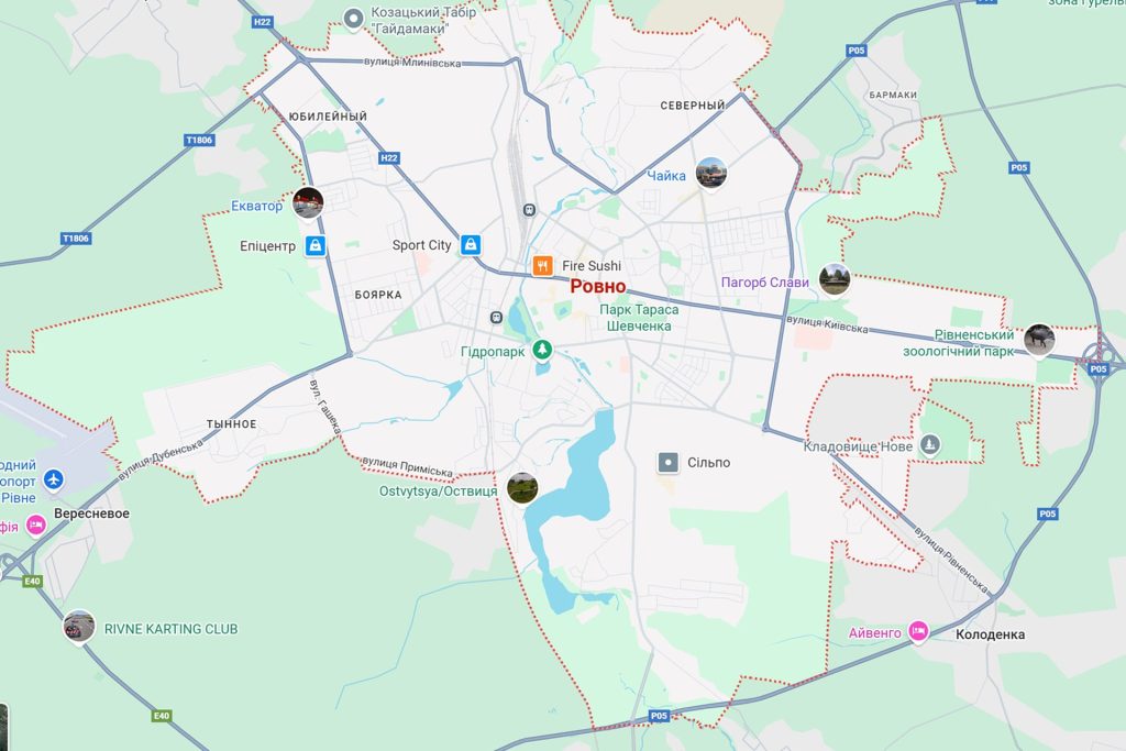 Аренда билбордов в городе Ровно и области