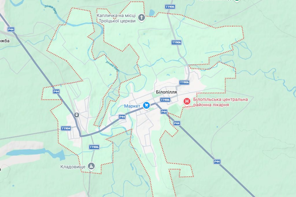 Реклама на білбордах у місті Білопілля Сумської області