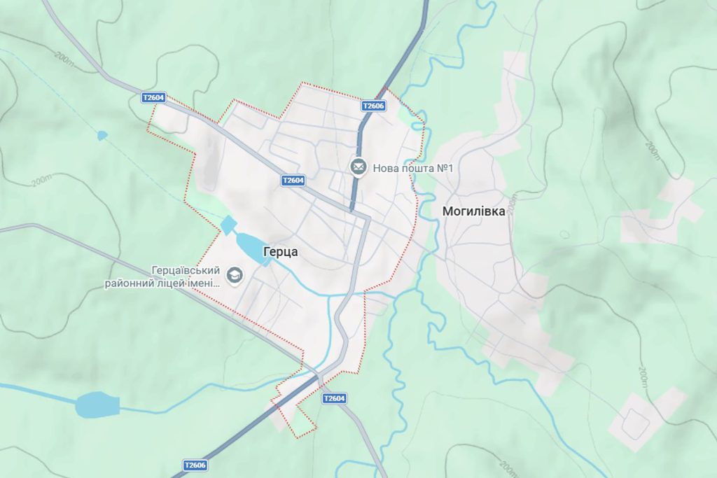 Реклама на білбордах у місті Герца Чернівецької області