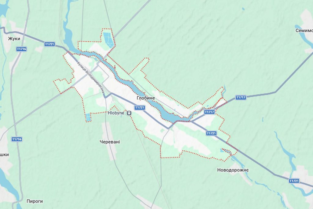 Реклама на білбордах у місті Глобине Полтавської області