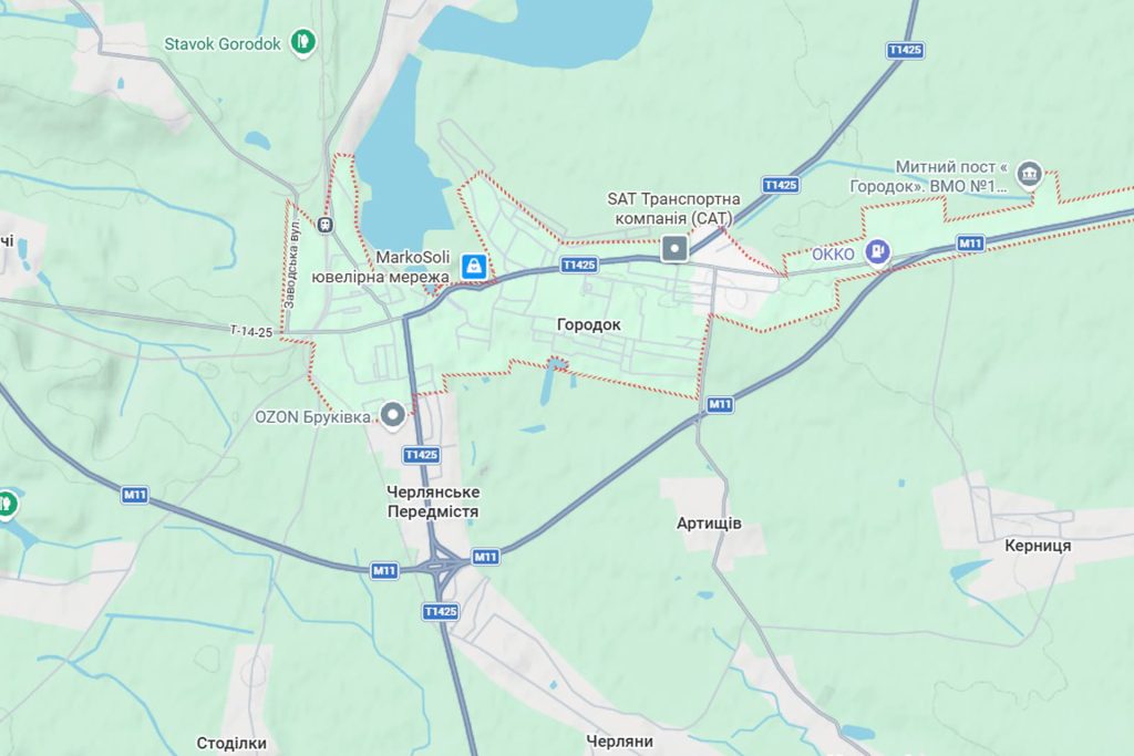 Реклама на білбордах у місті Городок Хмельницької області