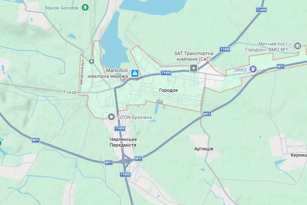 Реклама на білбордах у місті Городок Львівської області