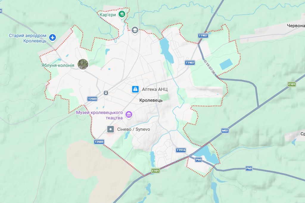 Реклама на білбордах у місті Кролевець Сумської області