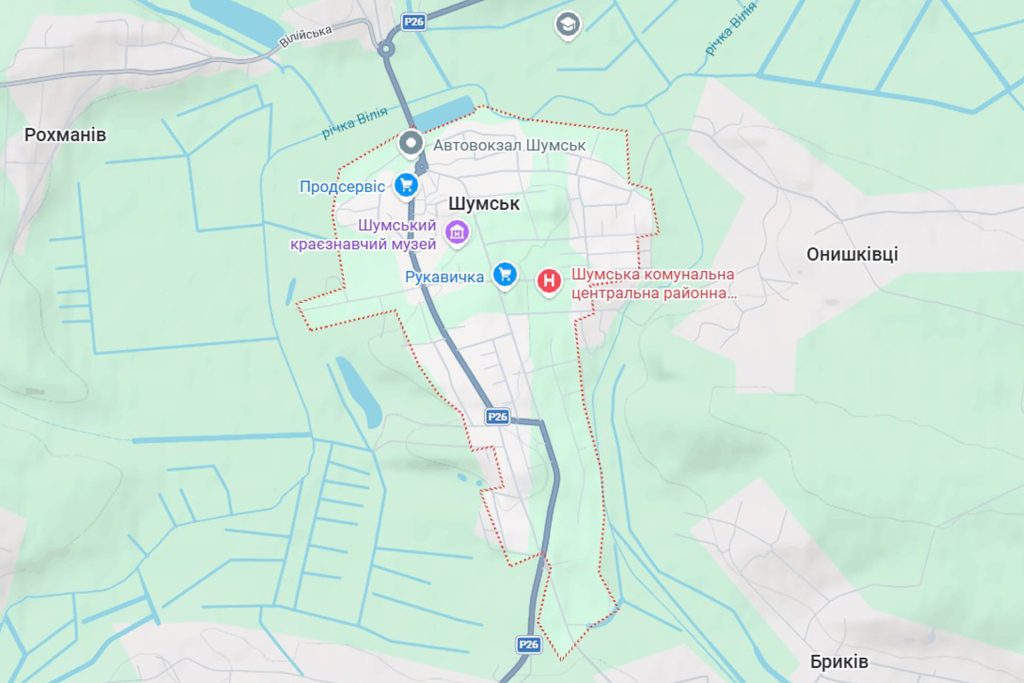 Реклама на білбордах у місті Шумськ Тернопільскої області