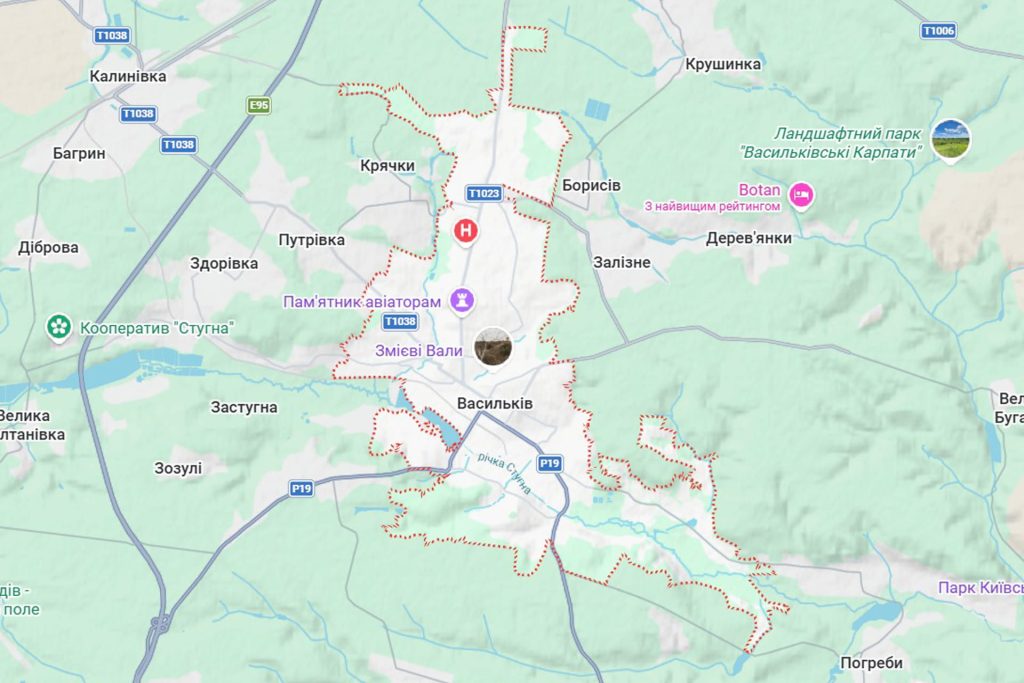 Реклама на білбордах у місті Васильків Київської області