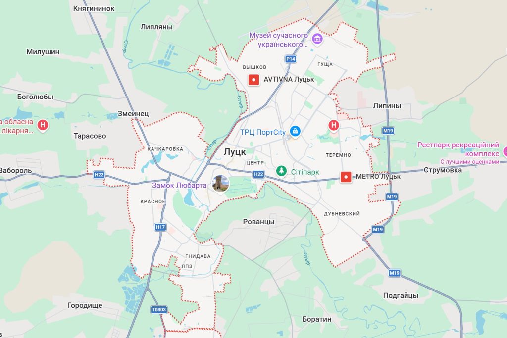 Аренда билбордов в городе Луцк и Волынской области